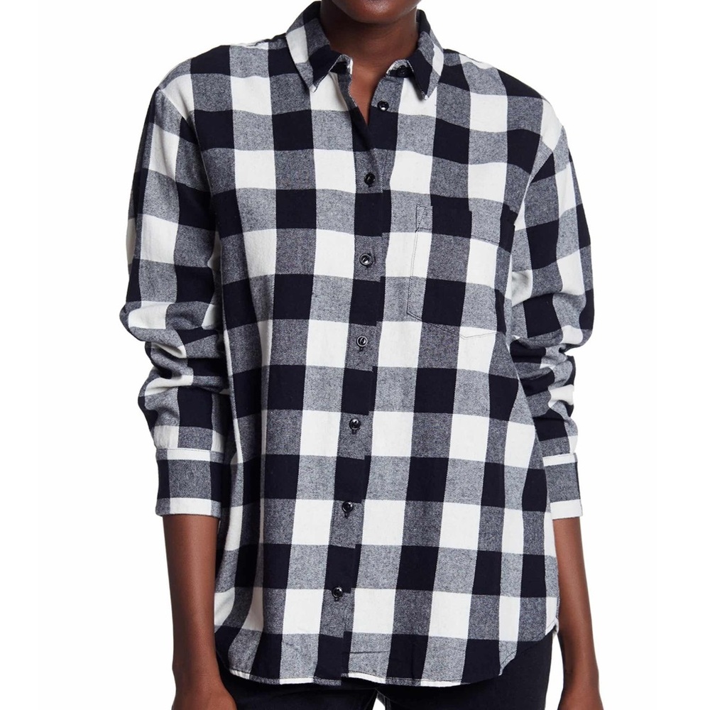 Madewell Oversized Flannel Long Sleeve Shirt NWOT